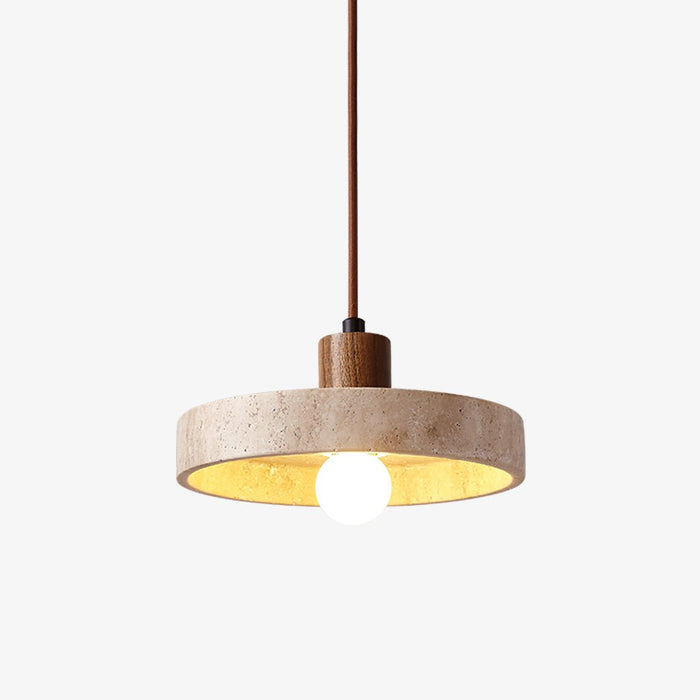 Piedra Travertine Pendant Light-DWHOME