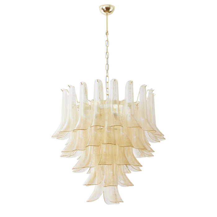 Murano Amber Lily Chandelier-DWHOME