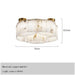 Moonshade Natural Marble Ceiling Light Fixture - DWHOME