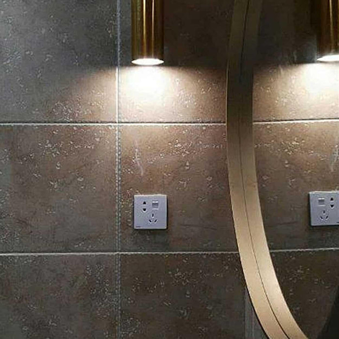 Cabaara Brass Pipe Ceiling Spotlight - DWHOME