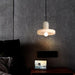 Carrara White Stone Minimalist Line Elegant Pendant Light - DWHOME