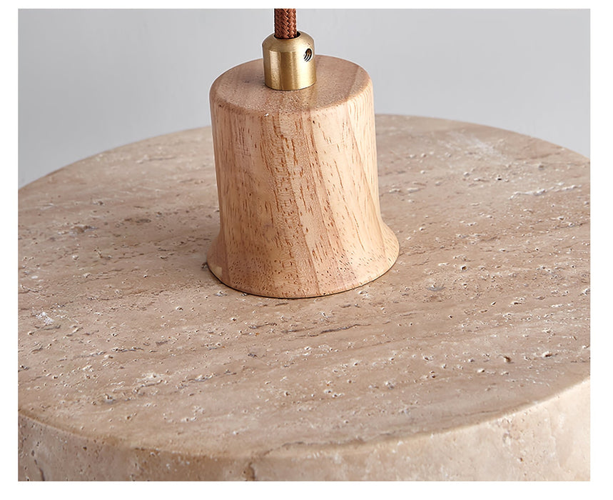 Piedra Travertine Pendant Light-DWHOME