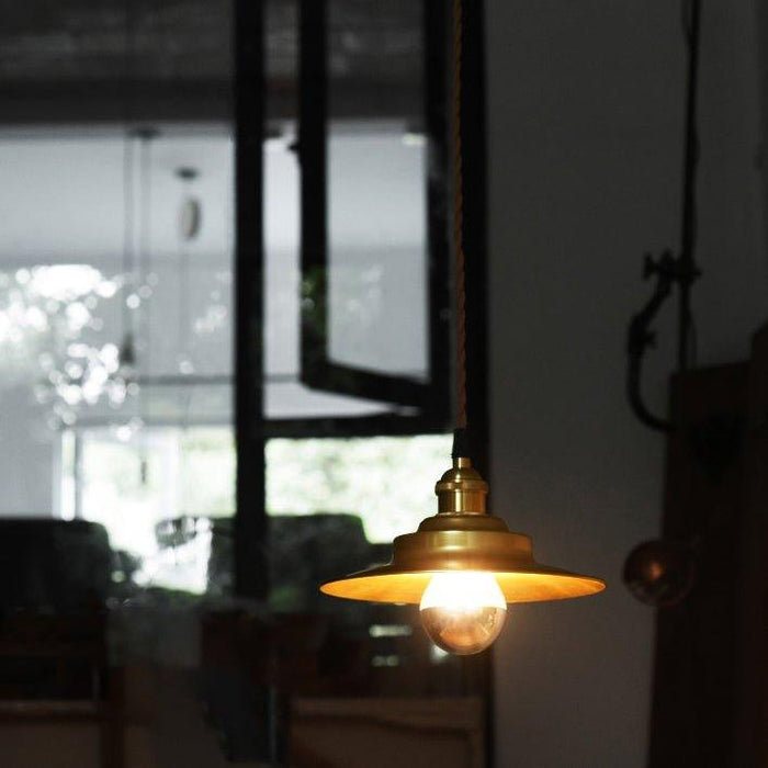 Cedric gold industrial pendant light - DWHOME