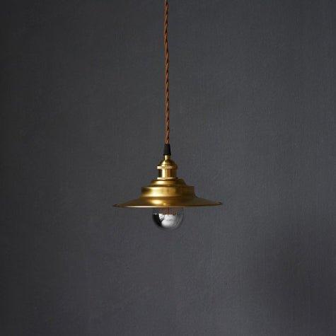Cedric gold industrial pendant light - DWHOME