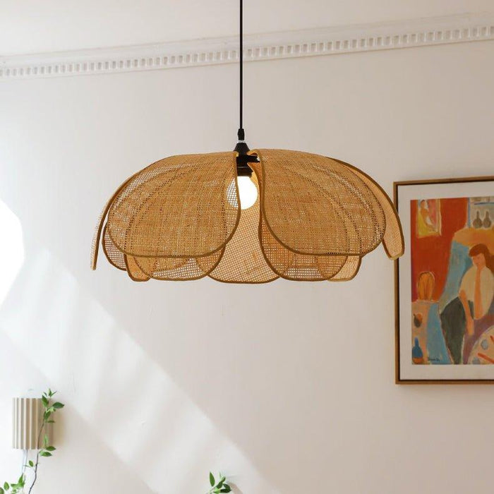 Cefalu Rattan Petals Pendant Light - DWHOME