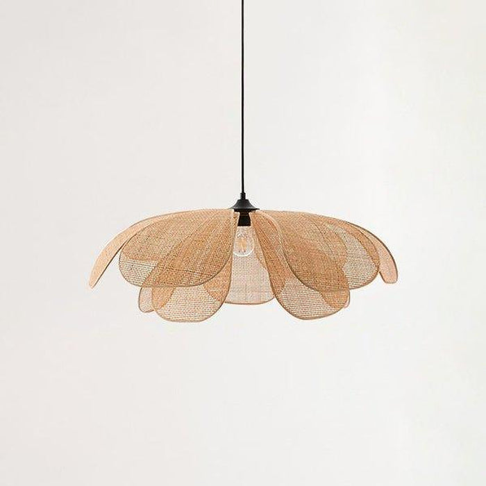 Cefalu Rattan Petals Pendant Light-DWHOME