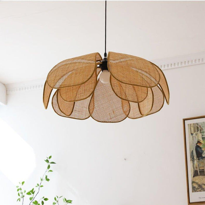 Cefalu Rattan Petals Pendant Light - DWHOME