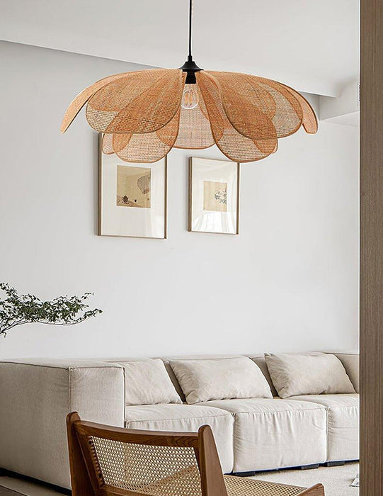 Cefalu Rattan Petals Pendant Light - DWHOME