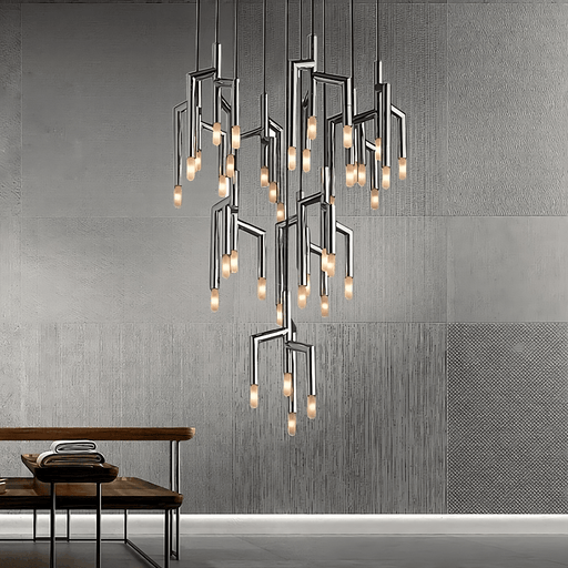 40-Light Stainless Steel Pendant Light Fixture - DWHOME