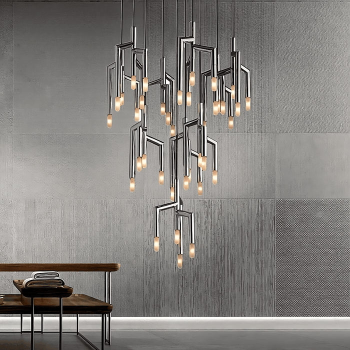 40-Light Stainless Steel Pendant Light Fixture - DWHOME