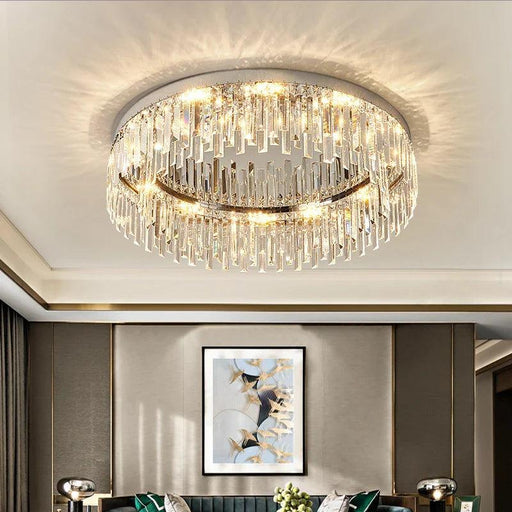 Gio Flush Mount Crystal Ceiling Light-DWHOME