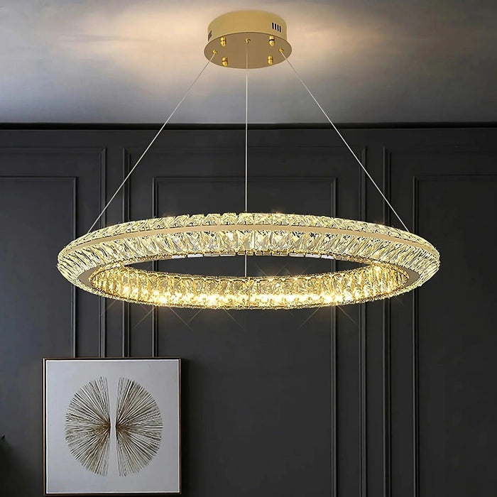 Bacci Crystal Modern Ceiling Light Fixture - DWHOME