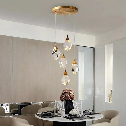 Diamante 5-Light Crystal Ceiling Light-DWHOME