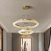 Bergamo Double Ring Crystal Chandelier - DWHOME