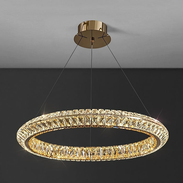 Bacci Crystal Modern Ceiling Light Fixture - DWHOME