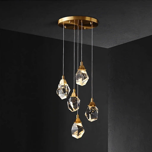 Diamante 5-Light Crystal Ceiling Light-DWHOME
