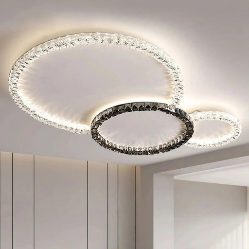 Rossini Flush Mount Crystal Ceiling Light Fixture-DWHOME