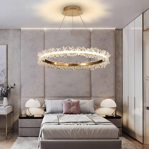 Capri Crystal Ceiling Light-DWHOME