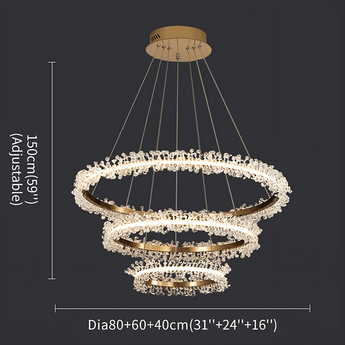 Capri 3-Tier Modern Chandelier - DWHOME