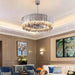 Legance Collection Stainless Steel Chandelier, Chrome - DWHOME