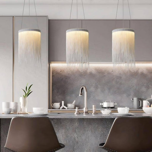 Cadena Chain Tassel Pendant Light Fixture-DWHOME