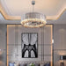 Legance Collection Stainless Steel Chandelier, Chrome - DWHOME