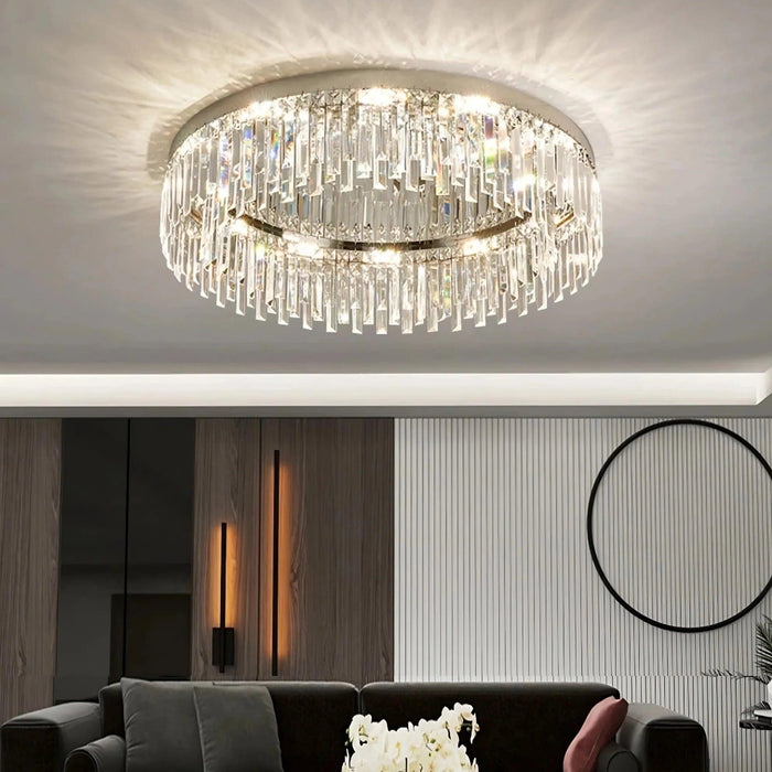 Gio Flush Mount Crystal Ceiling Light-DWHOME