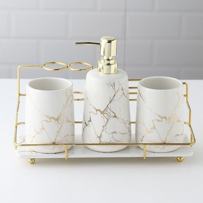 Ceramic Bathroom Accessories Set - DWHOME