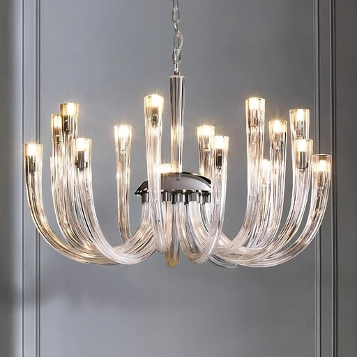 Candela Glass Chandelier-DWHOME