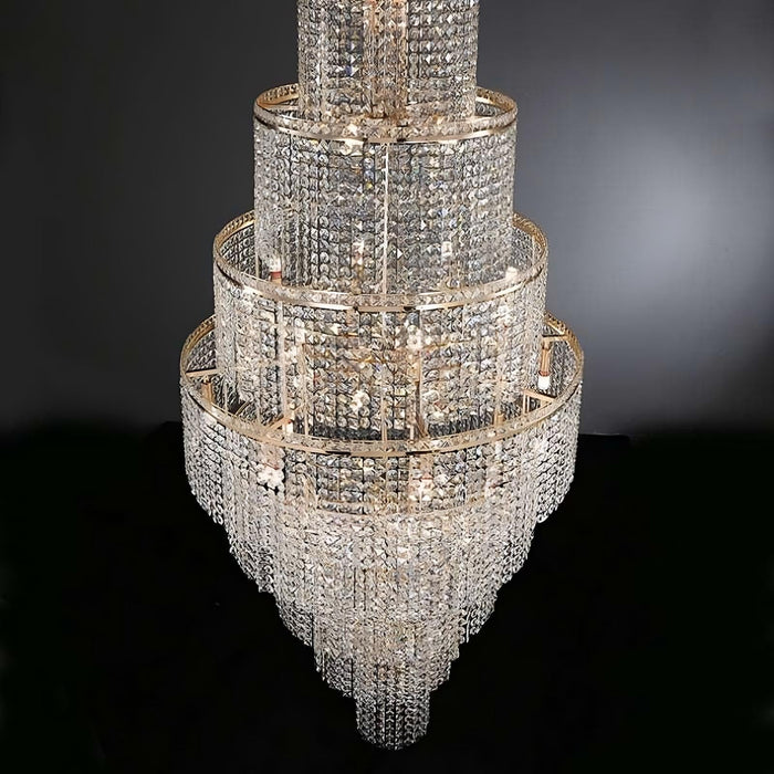 Alleri Crystal Staircase Chandelier-DWHOME