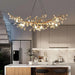 Albero Copper & Natural Crystal Stone Chandelier - DWHOME