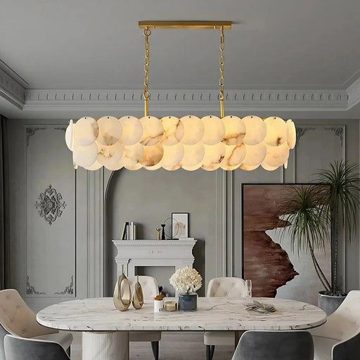 Moonshade Marble Dining Room Chandelier-DWHOME
