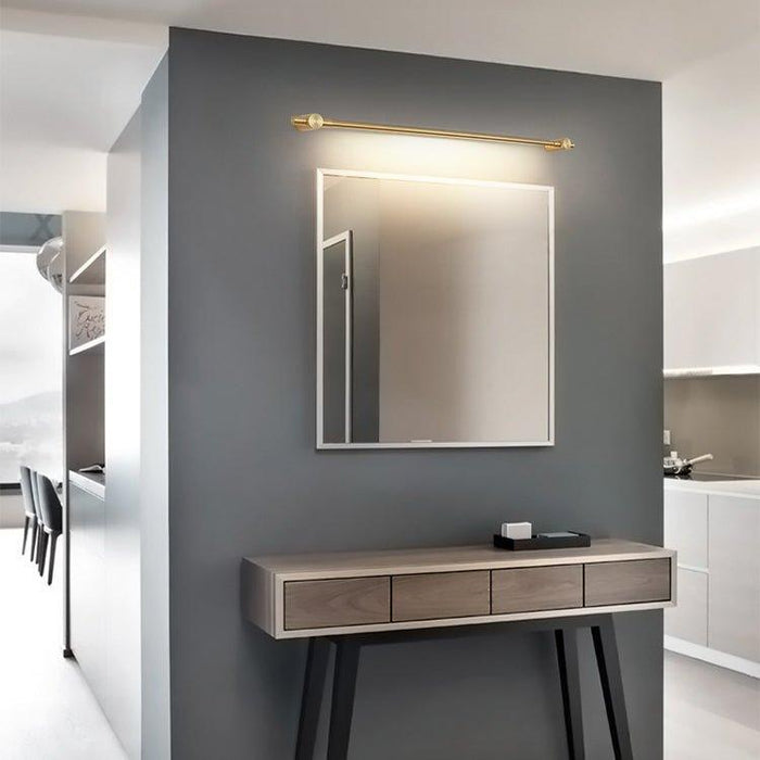 Chester Minimalist Line LED Brass Wall Light-DWHOME