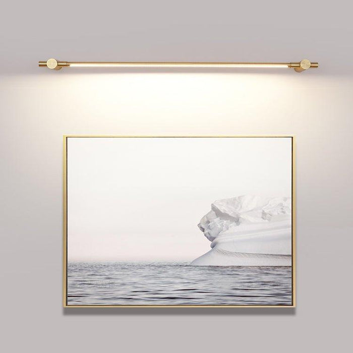 Chester Minimalist Line LED Brass Wall Light-DWHOME