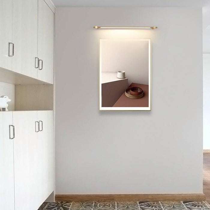 Chester Minimalist Line LED Brass Wall Light-DWHOME