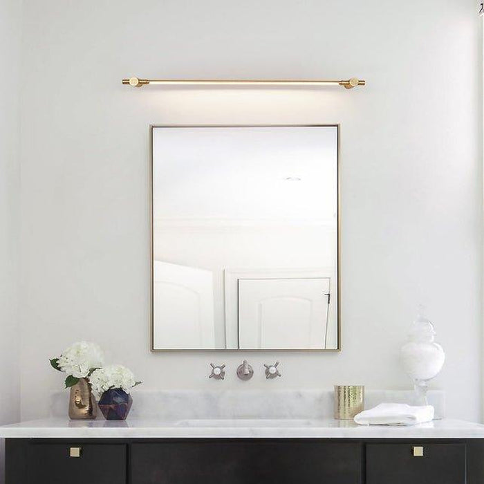 Chester Minimalist Line LED Brass Wall Light-DWHOME