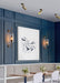 Chiswick Glass Shade Brass Fitting Wall Light-DWHOME
