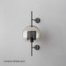Chiswick Glass Shade Brass Fitting Wall Light-DWHOME