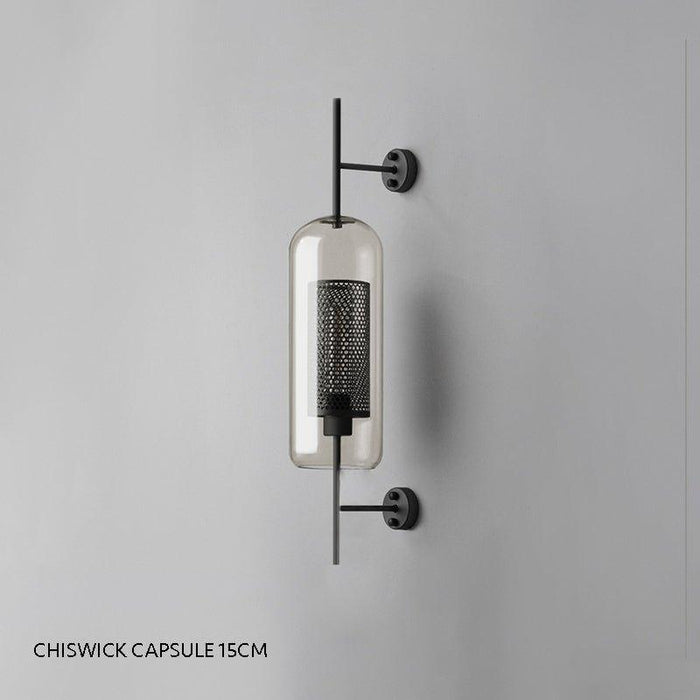 Chiswick Glass Shade Brass Fitting Wall Light-DWHOME