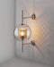 Chiswick Glass Shade Brass Fitting Wall Light-DWHOME