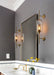 Chiswick Glass Shade Brass Fitting Wall Light-DWHOME