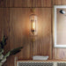 Chiswick Glass Shade Brass Fitting Wall Light-DWHOME
