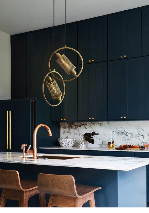 Chiswick Hoop Minimalist Brass Fitting Pendant Light - DWHOME