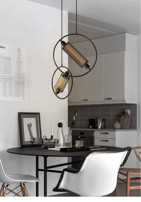 Chiswick Hoop Minimalist Brass Fitting Pendant Light - DWHOME