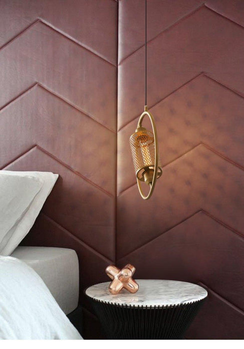 Chiswick Hoop Minimalist Brass Fitting Pendant Light - DWHOME