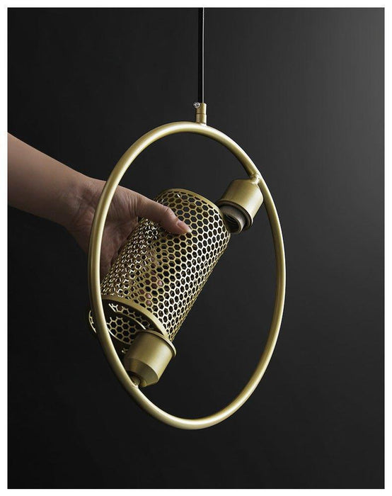 Chiswick Hoop Minimalist Brass Fitting Pendant Light - DWHOME