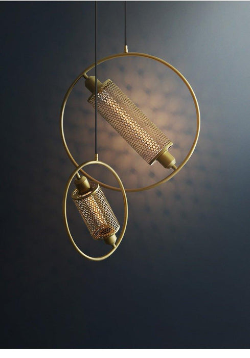 Chiswick Hoop Minimalist Brass Fitting Pendant Light - DWHOME