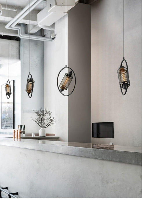 Chiswick Hoop Minimalist Brass Fitting Pendant Light - DWHOME