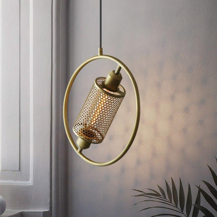 Chiswick Hoop Minimalist Brass Fitting Pendant Light - DWHOME
