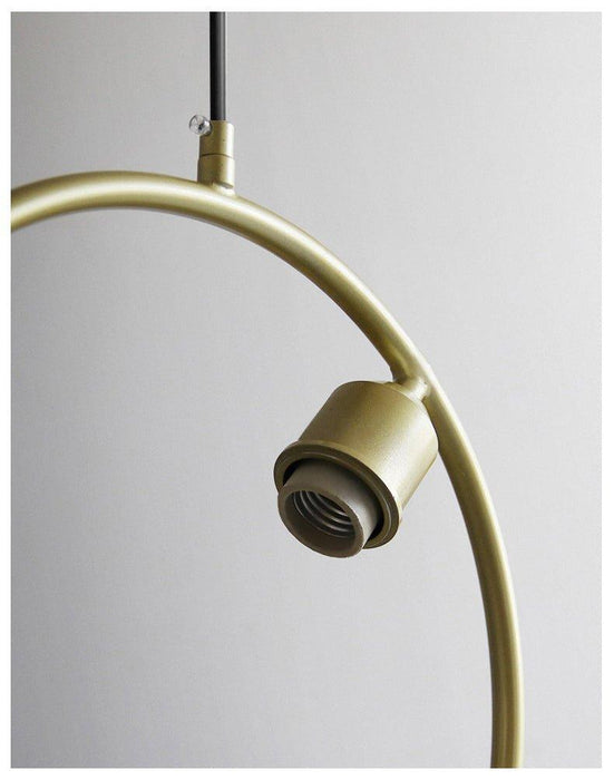 Chiswick Hoop Minimalist Brass Fitting Pendant Light - DWHOME